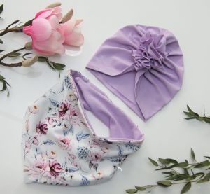 komplet turban z chustą
