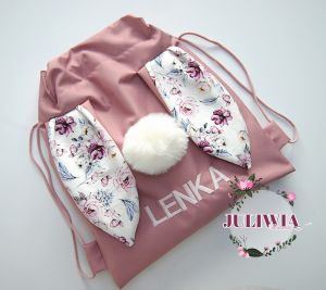 workoplecak z uszkami z imieniem