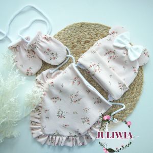 komplet zimowy czapka chusta dla dziewczynki