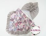 komplet zimowy ocieplany turban z chustą
