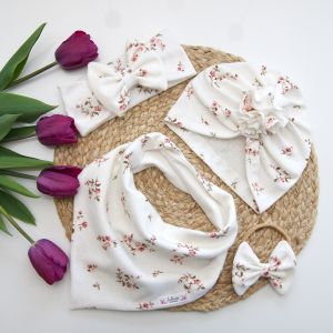 komplet bawełniany turban chusta 