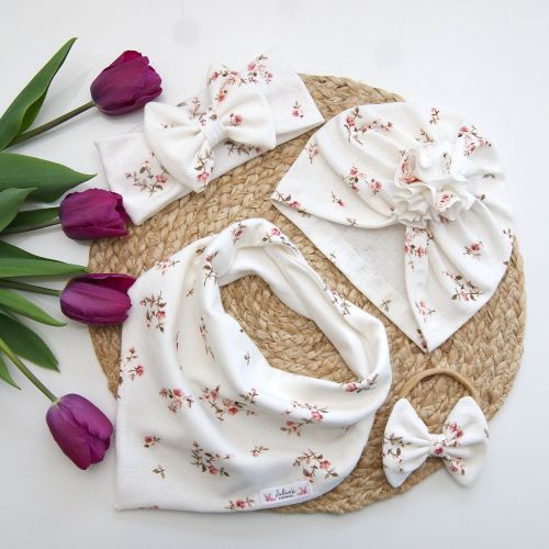 turban bawełniany chrzest roczek chusta opaska.JPG