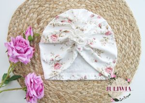 turban dla dzieczynki ażurkowy 